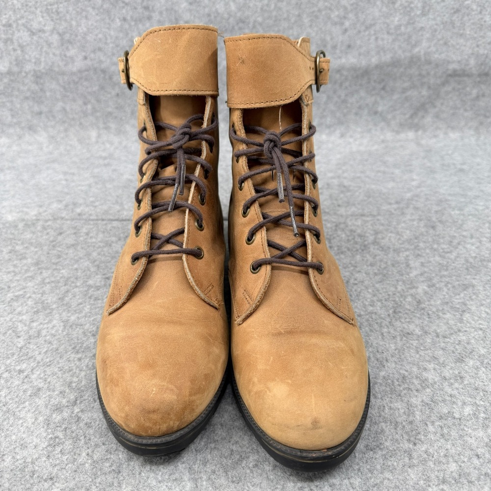 Vintage Eddie Bauer Lace‎ Up Boot Women's 8M Brown Leather Victorian Granny USA
